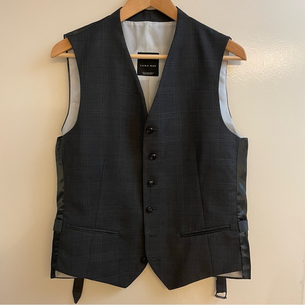 Zara Charcoal Men's Vest